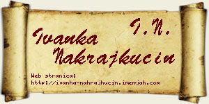 Ivanka Nakrajkućin vizit kartica